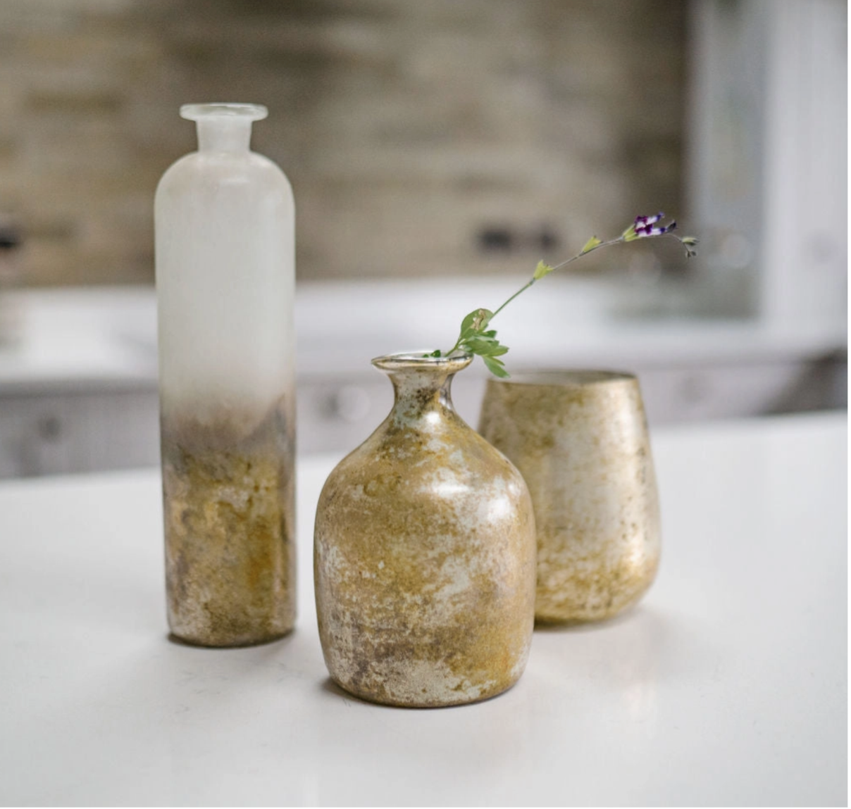 Luella Rustic Glass Vase