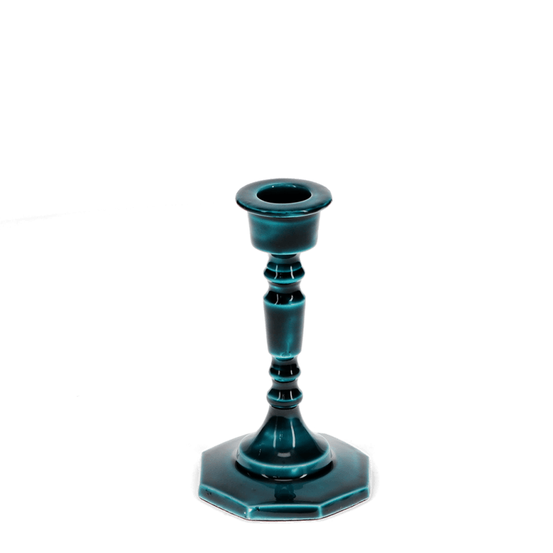 Enamel candlestick (blue)