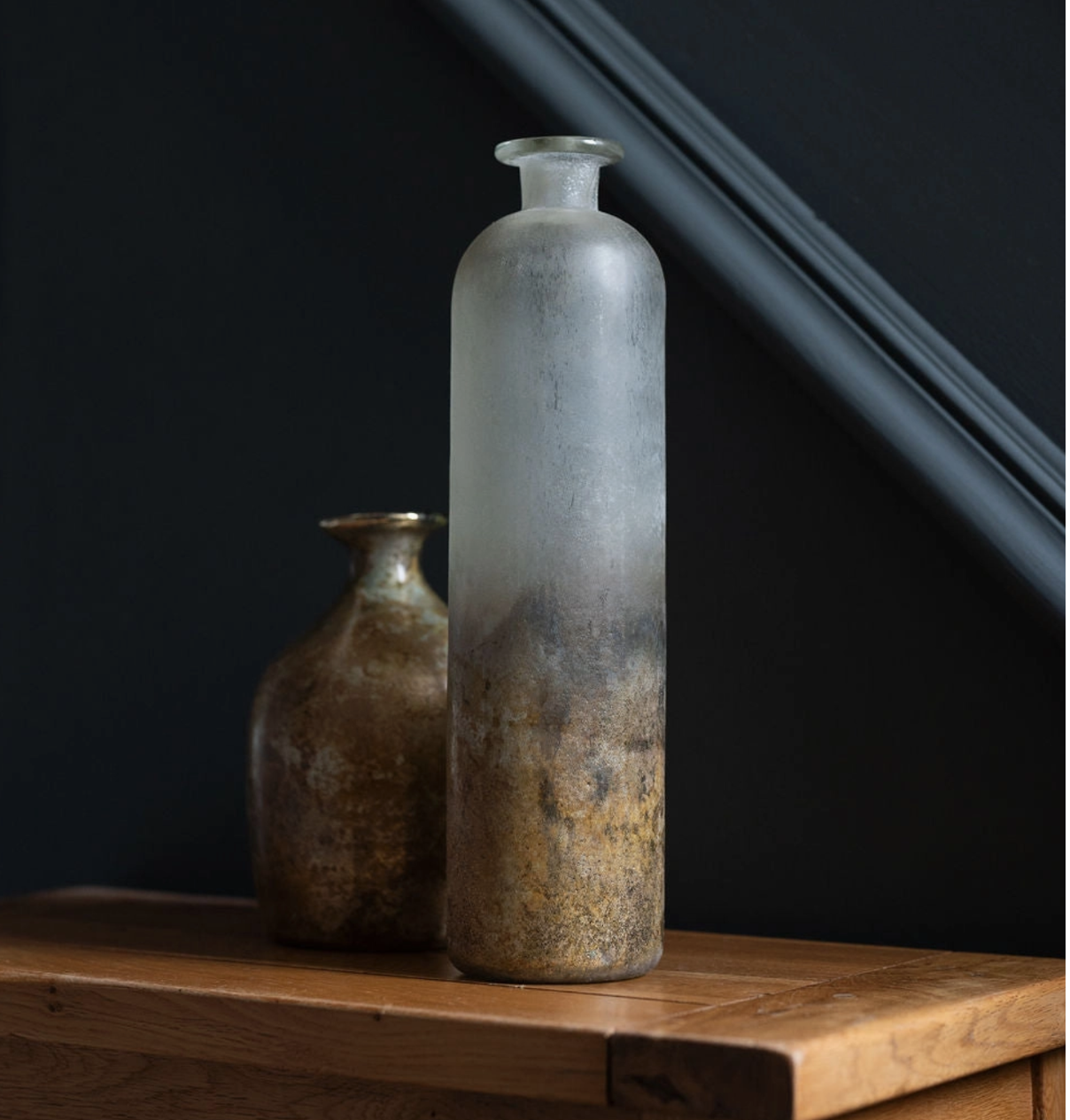 Peta Rustic Glass Vase
