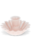 Enamel flat flower candle holder (soft pink)