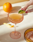 Here's How "The Lou" Coupe Glass - Set of 2 Blush