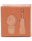 The Moony Glass Bottle Stopper - Amber