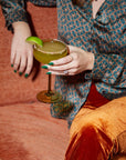Here's How "The Lou" Coupe Glass - Set of 2 Olive