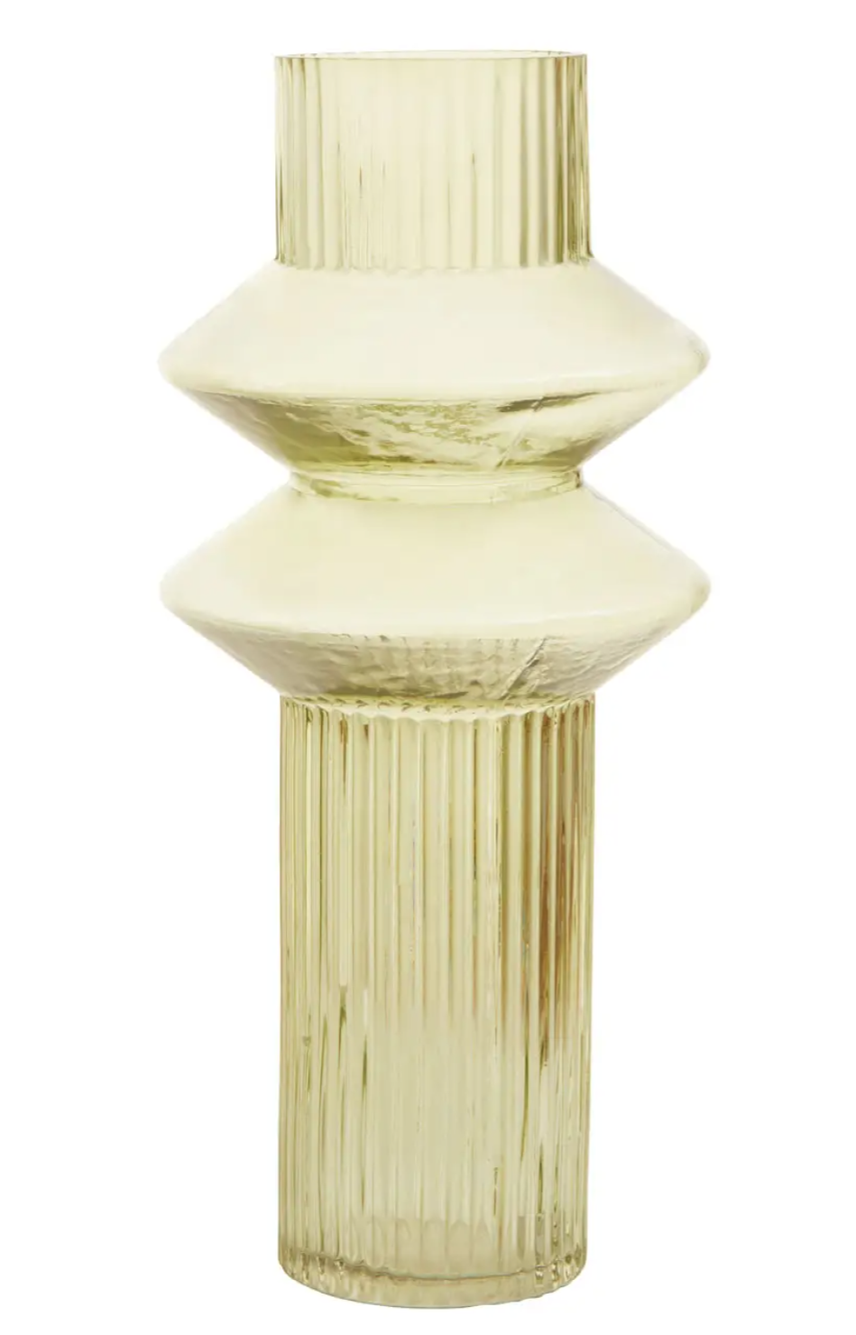 Benka green glass vase
