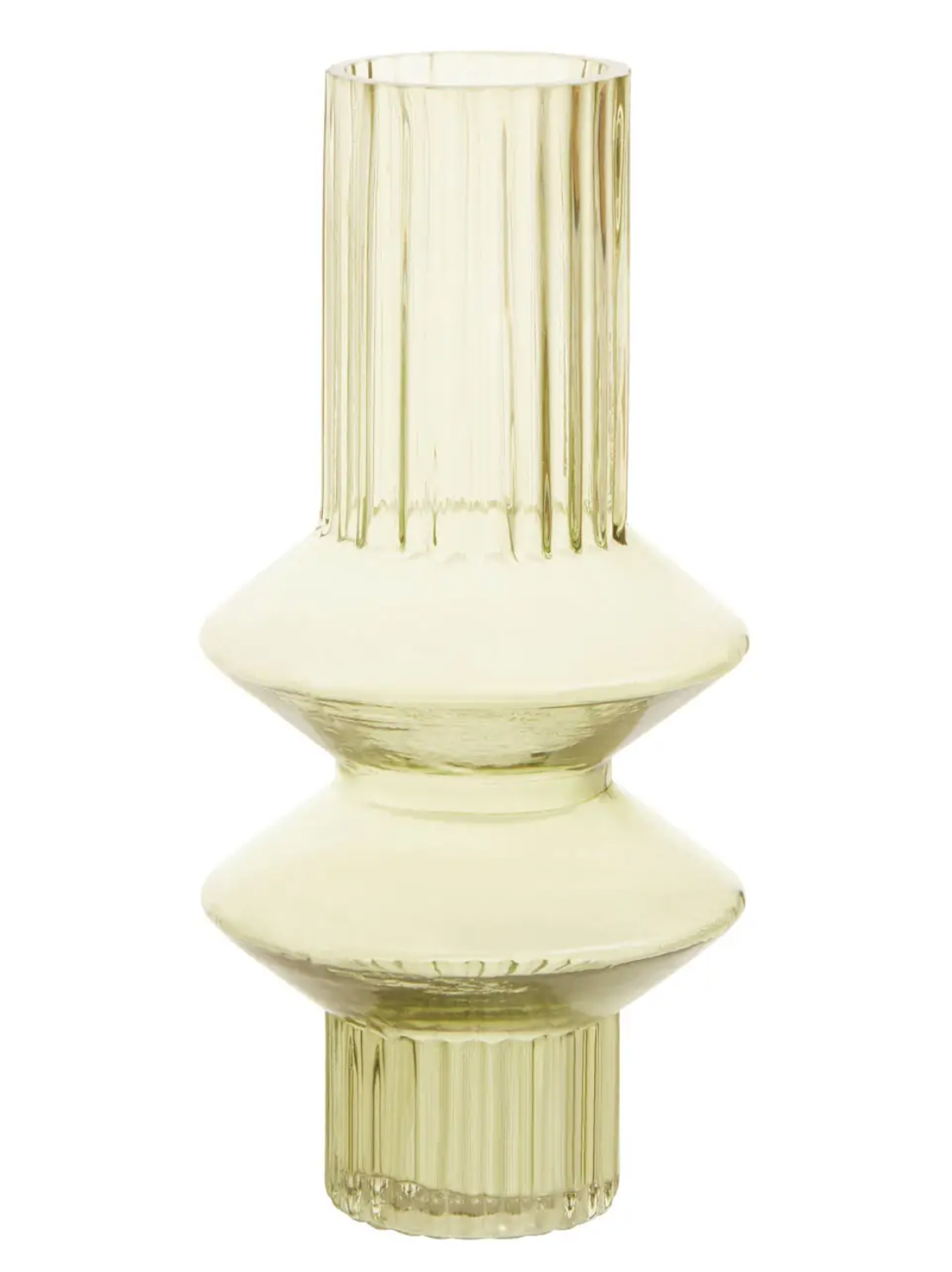 Benka green glass vase