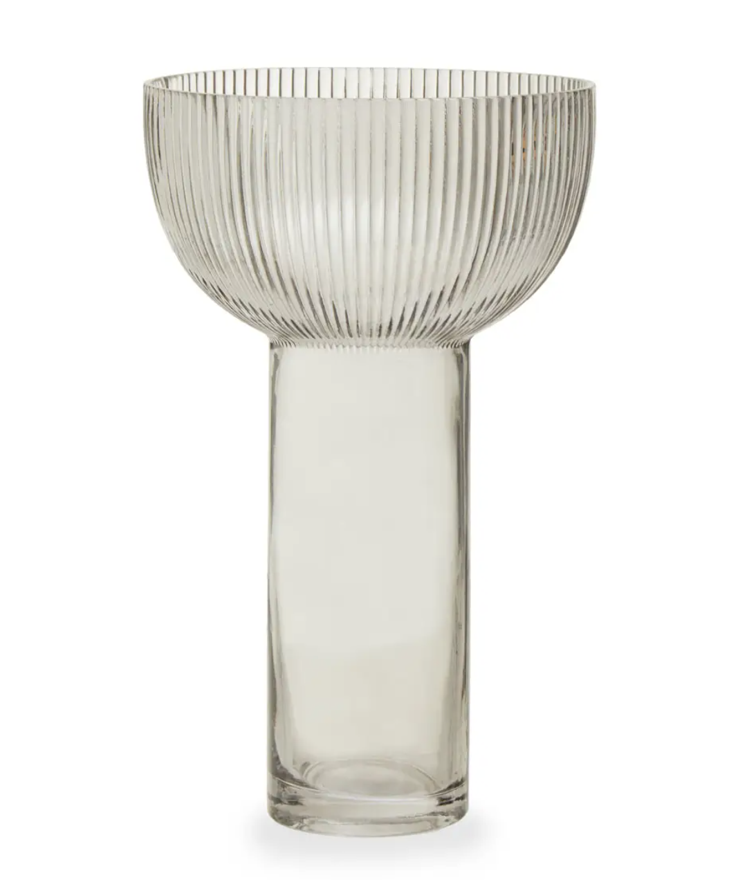 Esma large grey glass vase