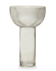 Esma large grey glass vase