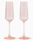 Here's How the Luna Champagne Flutes - Set of 2 - Blush