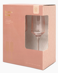 Here's How the Luna Champagne Flutes - Set of 2 - Blush