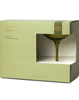 Here's How "The Lou" Coupe Glass - Set of 2 Olive