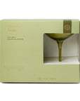 Here's How "The Lou" Coupe Glass - Set of 2 Olive