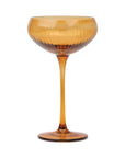 Here's How "The Lou" Coupe Glass - Set of 2 Amber