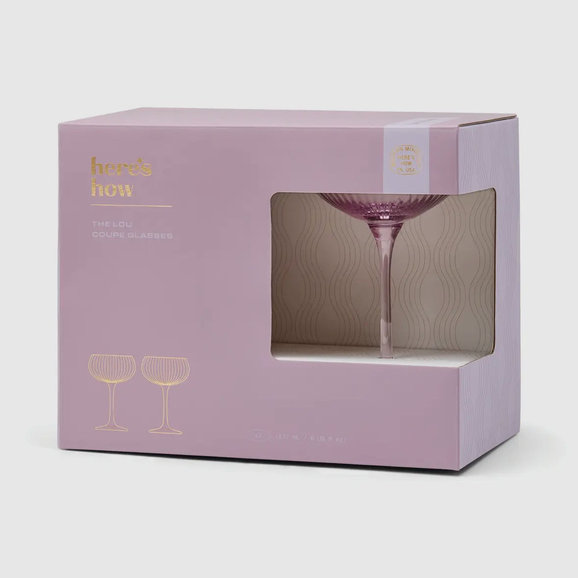 Here’s how ‘the Lou’ Coupe glass - set of 2