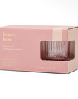 Here's How The Scout Lowball Glass - Set of 2 Blush