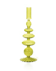 Maegen Taper Holder - Coloured Glass - Green