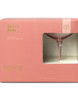 Here's How "The Lou" Coupe Glass - Set of 2 Blush