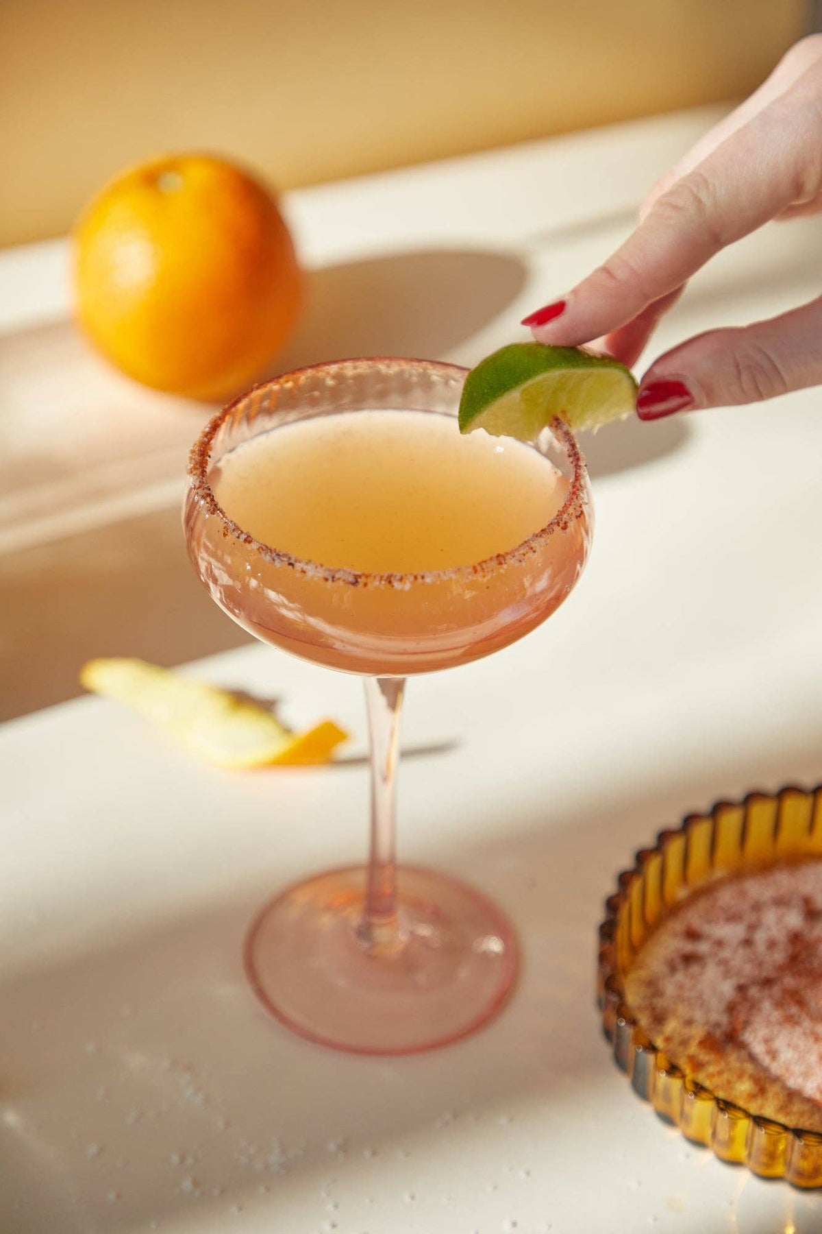 Here's How "The Lou" Coupe Glass - Set of 2 Blush