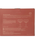 Here's How "The Lou" Coupe Glass - Set of 2 Amber