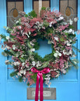 Christmas Door Wreath (Red Velvet)