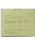 Here's How "The Lou" Coupe Glass - Set of 2 Olive