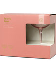 Here's How "The Lou" Coupe Glass - Set of 2 Blush