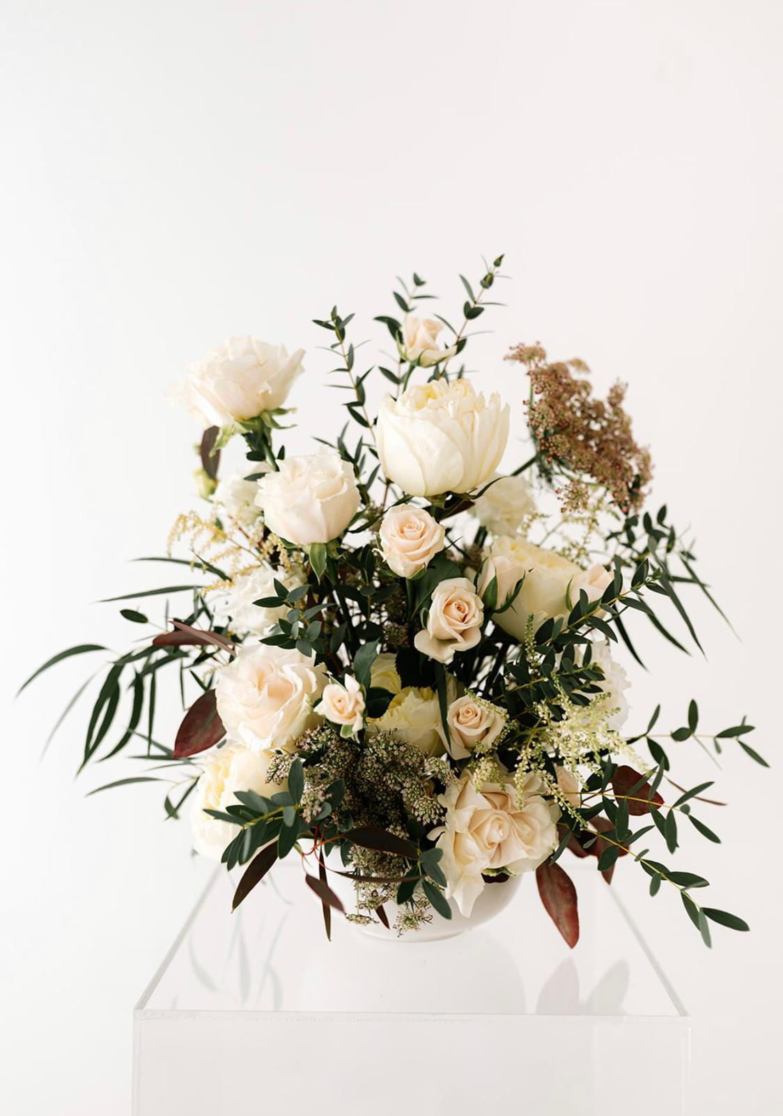 Neutrals Large Bowl Arrangement