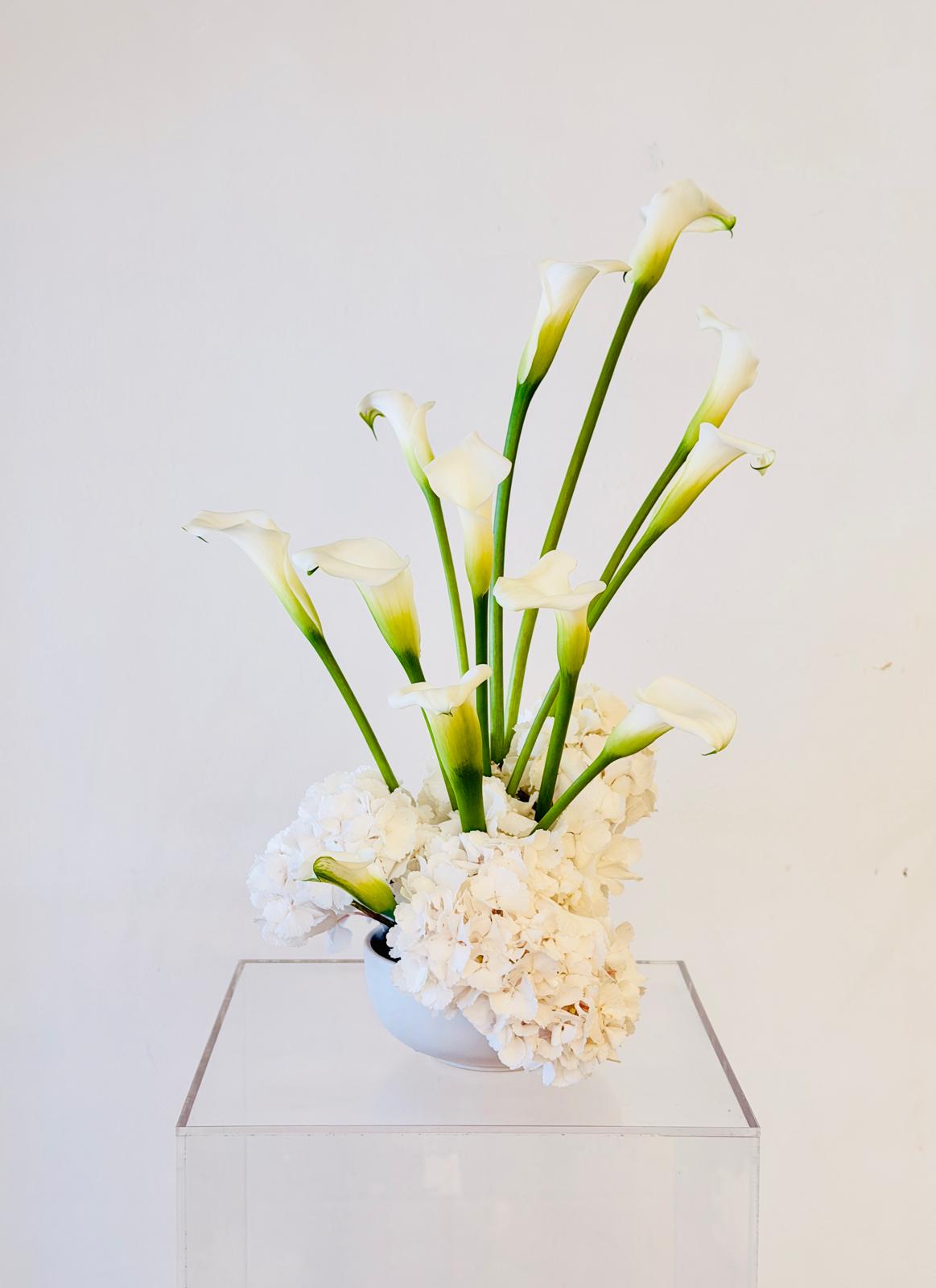 Calla Large Bowl Arrangement