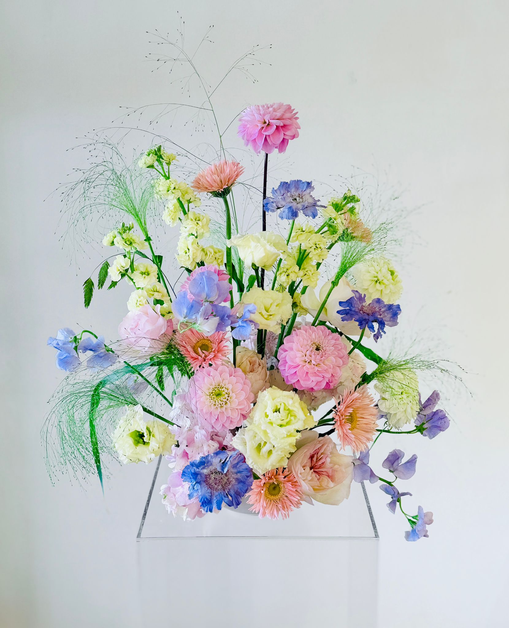 Pastels Large Bowl Arrangement