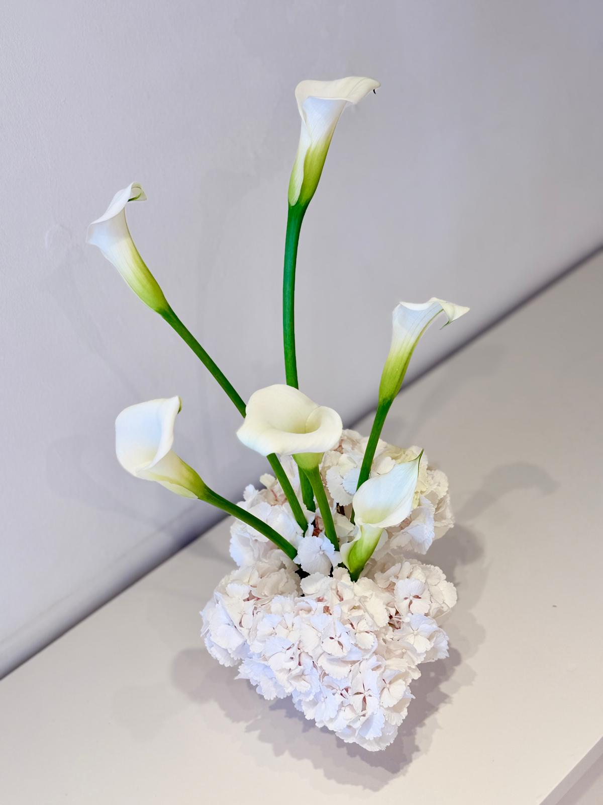 Calla Small Bowl Arrangement