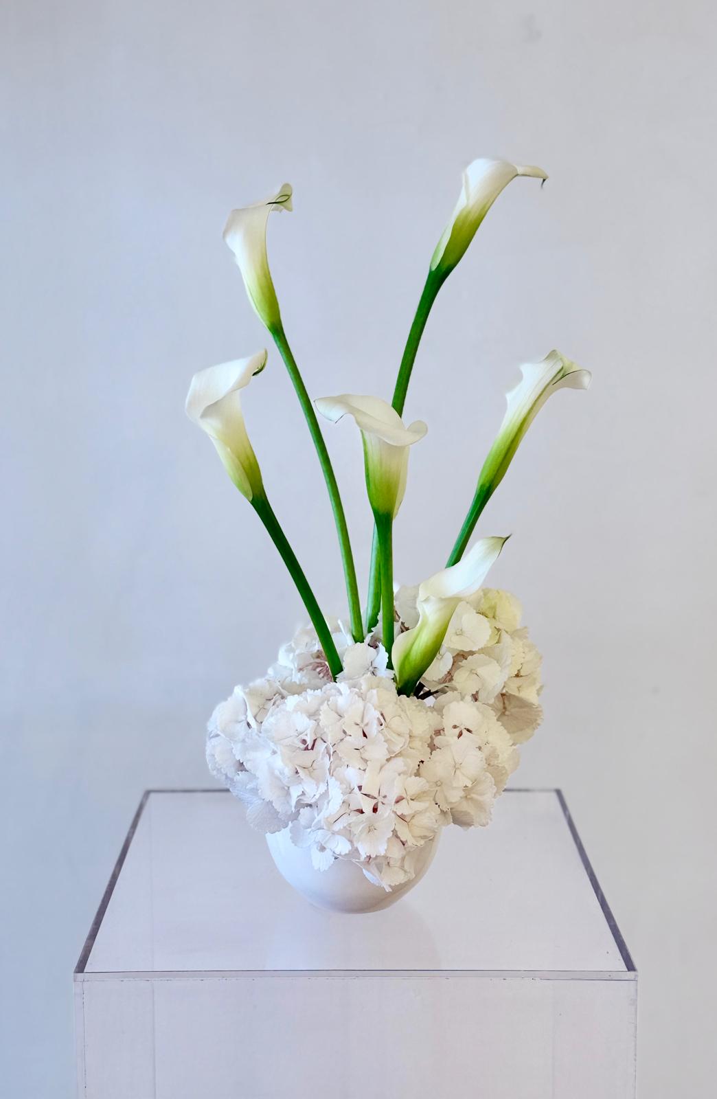 Calla Small Bowl Arrangement