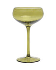 Here's How "The Lou" Coupe Glass - Set of 2 Olive