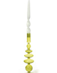Maegen Taper Holder - Coloured Glass - Green
